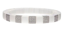 Load image into Gallery viewer, Roberto Demeglio Scacco Alternating Diamond Square Bracelet