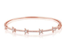 Load image into Gallery viewer, Pave Star Bangle Bracelet