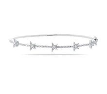 Load image into Gallery viewer, Pave Star Bangle Bracelet