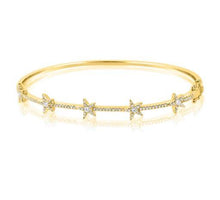 Load image into Gallery viewer, Pave Star Bangle Bracelet
