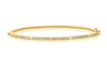 Load image into Gallery viewer, Two Row Pyramid Bangle Bracelet