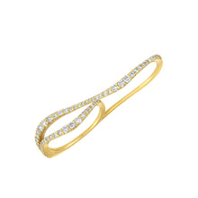 Load image into Gallery viewer, Wavy Two Finger Ring