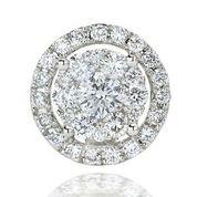 Load image into Gallery viewer, Cluster Diamond Halo Stud