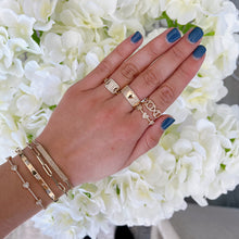 Load image into Gallery viewer, Diamond Tag Cuban Link Ring