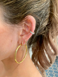 Double Row Pave Diamond Ear Cuff