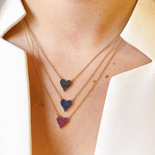 Load image into Gallery viewer, Small Reversible Heart Necklace