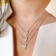 Load image into Gallery viewer, Small Reversible Heart Necklace