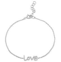 Load image into Gallery viewer, Pave Diamond Love Chain Bracelet
