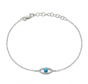 Turquoise Diamond Eye Bracelet