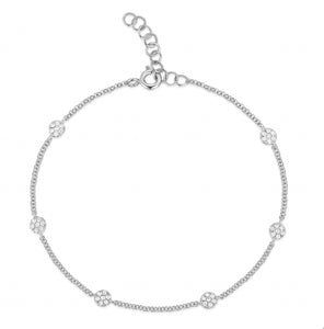 Diamond Disc Chain Bracelet