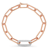 Load image into Gallery viewer, Large Single Link Pavè Diamond Bracelet
