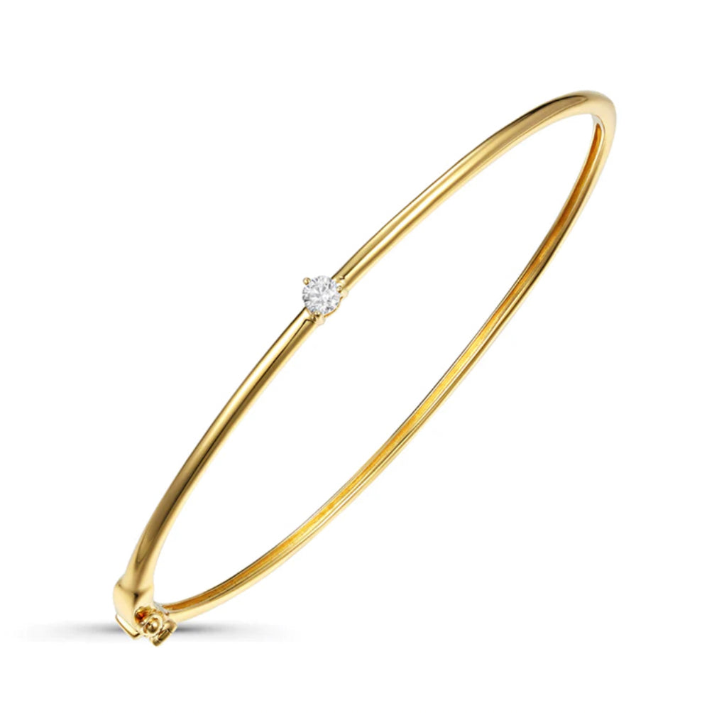 Solitare Diamond Bangle