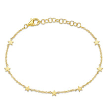 Load image into Gallery viewer, Gold Star Eternity Bracelet
