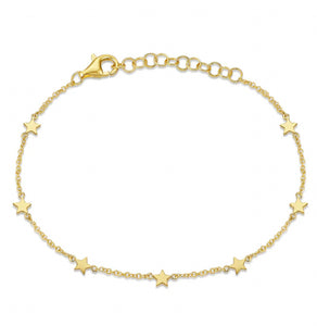 Gold Star Eternity Bracelet