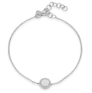 Diamond Edge Disc Bracelet