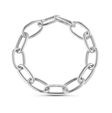 Load image into Gallery viewer, Chunky Oval Single Diamond Link Bracelet
