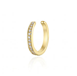 Single Row Pave Diamond Ear Cuff