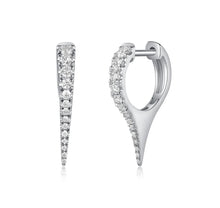 Load image into Gallery viewer, Short Diamond Spike Earrings
