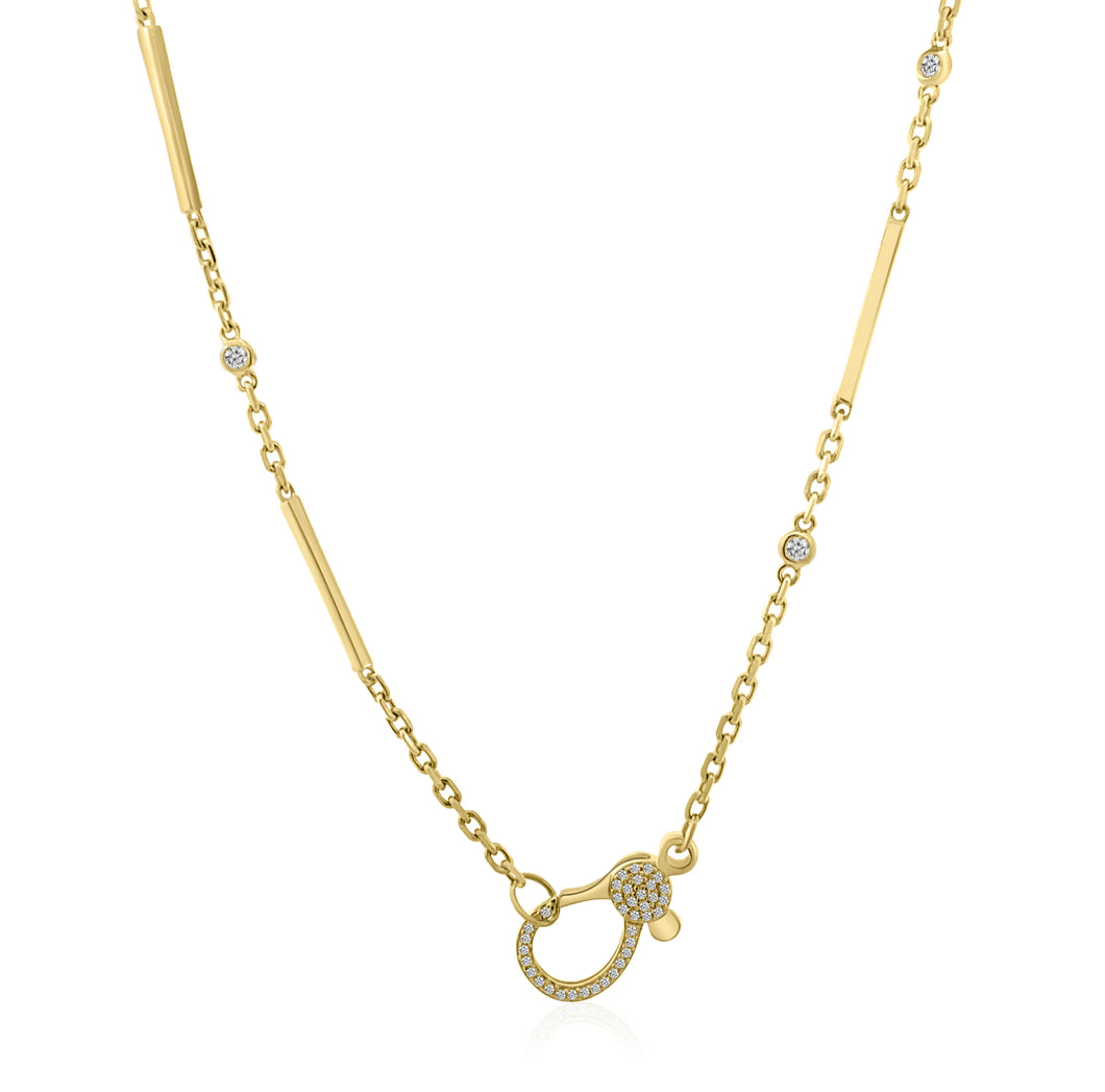 Diamonds By The Yard Clasp Necklace
