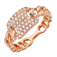 Load image into Gallery viewer, Diamond Tag Cuban Link Ring
