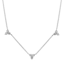 Load image into Gallery viewer, Diamond Trio Station Necklace
