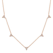 Load image into Gallery viewer, Diamond Trio Station Necklace
