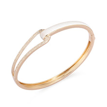 Load image into Gallery viewer, Diamond Link and Enamel Bangle Bracelet
