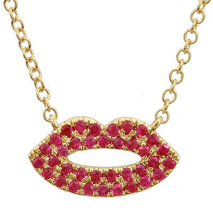 Ruby Lip Necklace