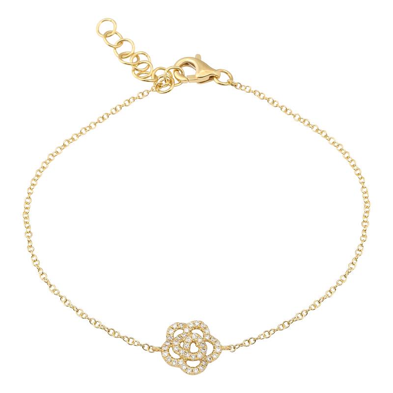 Diamond Rose Bracelet – Suzy B Jewelry