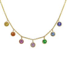 Load image into Gallery viewer, Multi Sapphire Hanging Diamonds by the Yard
