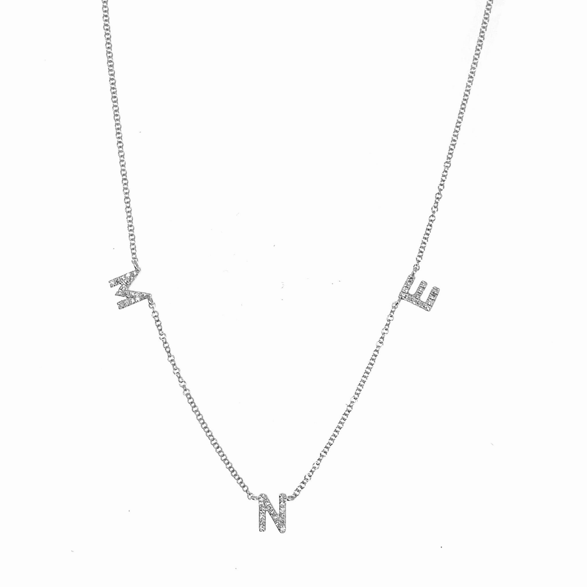 Better Jewelry 925 Sterling Silver Custom Three Letter Initial Monogra –  Betterjewelry