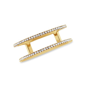 Double Row Pave Ring