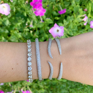 Wave Cuff Bangle Bracelet