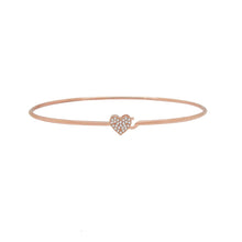 Load image into Gallery viewer, Pave Heart Bangle
