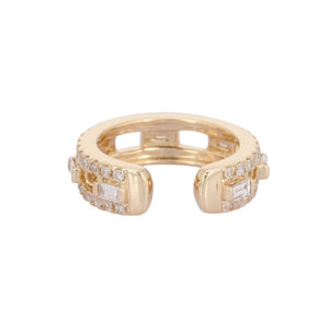 Diamond Baguette Ear Cuff