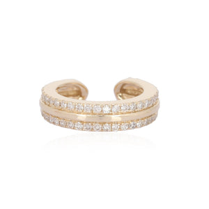 Pave Outlined Ear Cuff