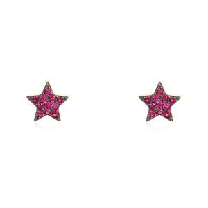 Gemstone Star Studs