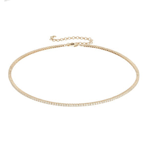 2 Ct Diamond Tennis Choker Necklace