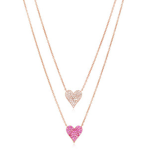 Small Reversible Heart Necklace