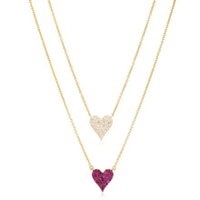 Load image into Gallery viewer, Small Reversible Heart Necklace
