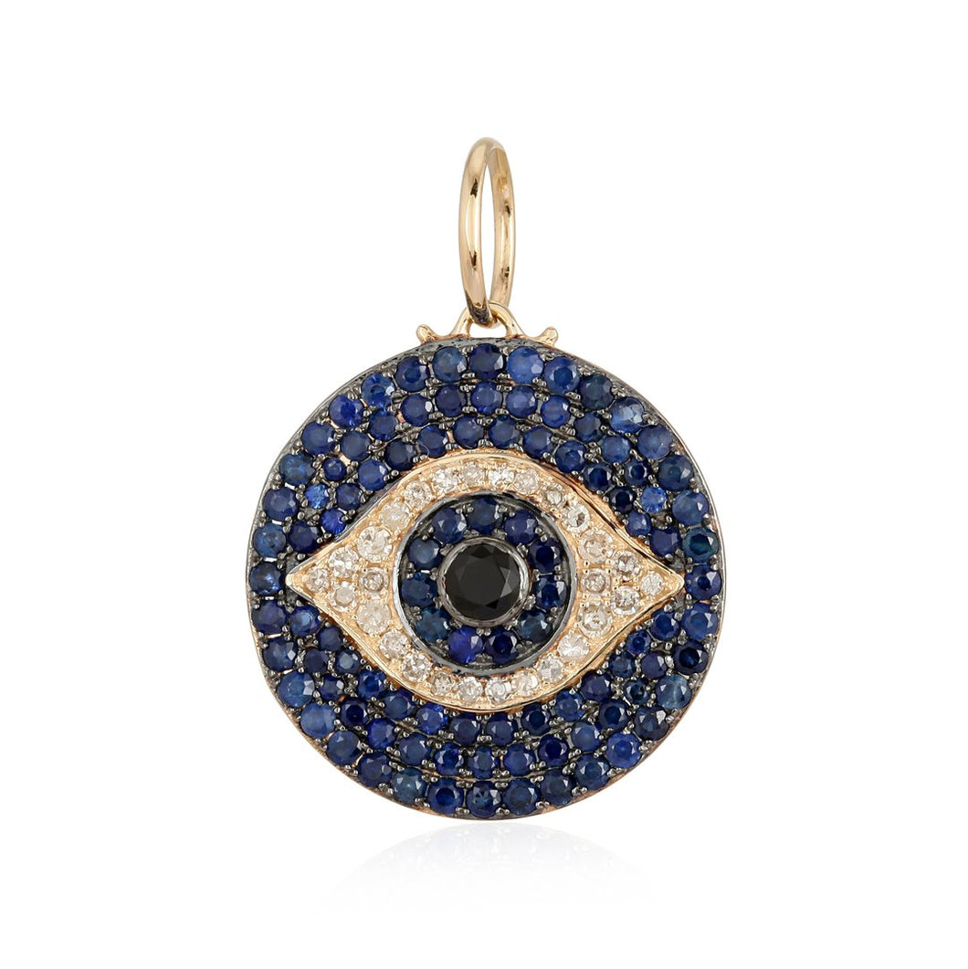 Blue Sapphire Evil Eye Charm
