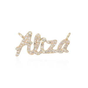 Cursive Name Charm