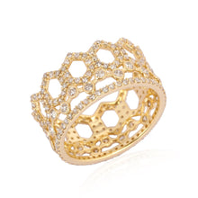 Load image into Gallery viewer, Geometric Pave Ring
