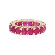Load image into Gallery viewer, Oval Ruby Eternity Band
