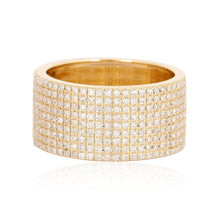 Load image into Gallery viewer, Large Pave Diamond Cigar Band
