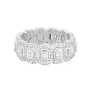 Baguette And Diamond Eternity Band