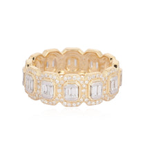 Load image into Gallery viewer, Baguette And Diamond Eternity Band
