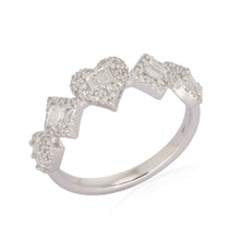 Load image into Gallery viewer, Multi Shape Baguette and Pave Diamond Ring

