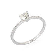 Load image into Gallery viewer, Solitaire Diamond On Pave Band
