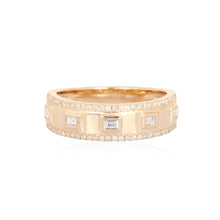 Load image into Gallery viewer, Diamond Border Baguette Ring
